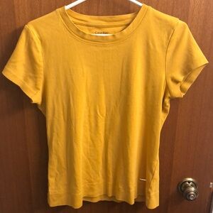 Calvin Klein Mustard Yellow T-shirt